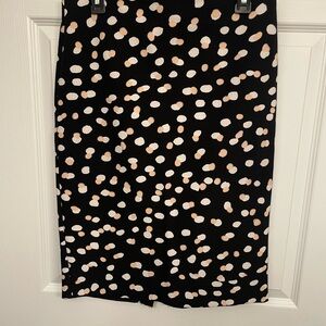 Philosophy Black and White Polka Dot Pencil Skirt size 6